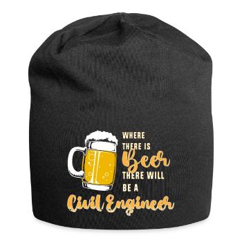 Bau Ingenieur Baustelle Bauarbeiter - Jersey-Beanie - Schwarz - Vorne