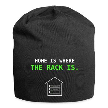 Le foyer est là où le rack est offert par l’administrateur système informatique - Bonnet en jersey - noir - Devant