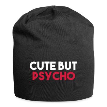 CUTE BUT PSYCHO - Jersey Beanie - black - Front