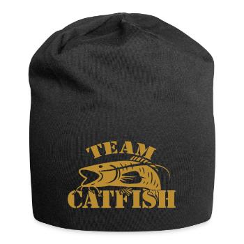 Pêcheur sportif de poisson-chat - Bonnet en jersey - noir - Devant