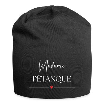 Madame Pétanque - Jersey Beanie - black - Front