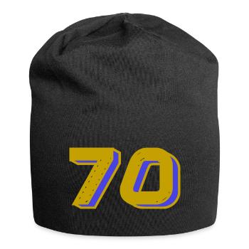 70. 70 ANS. 70e ANNIVERSAIRE. ANNIVERSAIRE 70 ANS. - Bonnet en jersey - noir - Devant