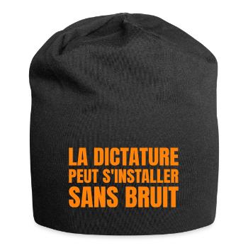 Citation Politique Orwell - Humour Noir - Bonnet en jersey - noir - Devant