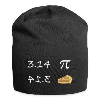 Pi - Pie - Jersey Beanie - black - Front