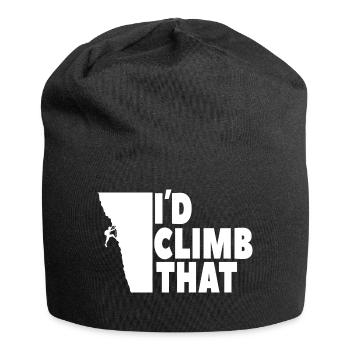 Climbing Climbing Mountain Sports Rock Face Gift - Jersey Beanie - black - Front