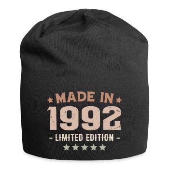 Baujahr 1992 Jubiläumsgeschenk 1992 Jahrgang 1992 - Jersey-Beanie - Schwarz - Vorne