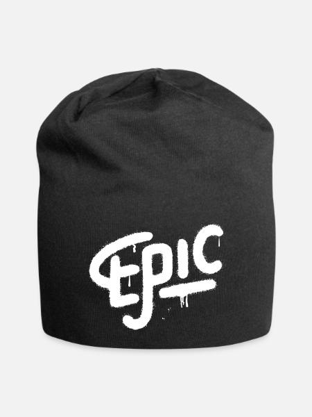 episch Graffiti Spray - Jersey-Beanie - Schwarz