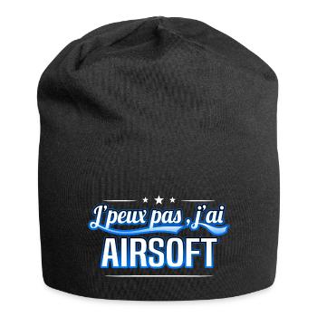 Airsoft - j'peux pas , j'ai Airsoft - Bonnet en jersey - noir - Devant