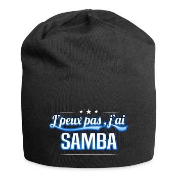 Samba - j'peux pas , j'ai Samba - Bonnet en jersey - noir - Devant