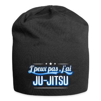 Ju-Jitsu - j'peux pas , j'ai Ju-Jitsu - Bonnet en jersey - noir - Devant