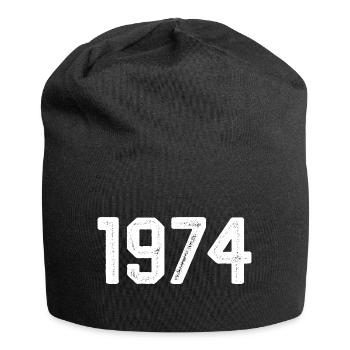 1974 Vintage Né Millésime 1974 Anniversaire 1974 - Bonnet en jersey - noir - Devant