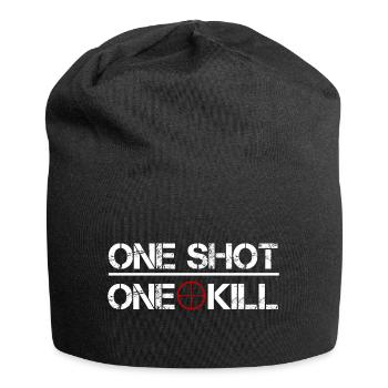 One Shot One Kill - Jersey-Beanie - Schwarz - Vorne