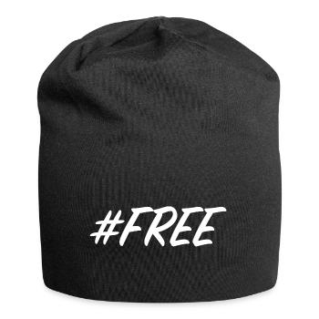 | gratuit gratuit, liberté, best-seller - Bonnet en jersey - noir - Devant
