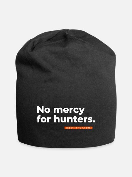 No mercy for hunters. - Jersey-Beanie - Schwarz