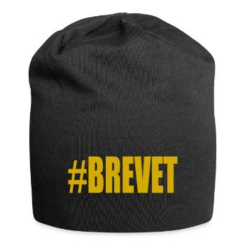 BAC. BACCALAUREAT. BREVET. DNB. EXAMEN. BRAVO - Bonnet en jersey - noir - Devant
