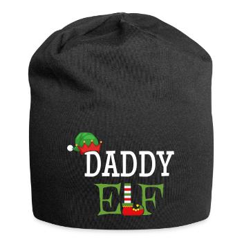 Daddy Elf - Papa der Weihnachts-Elf - Jersey-Beanie - Schwarz - Vorne