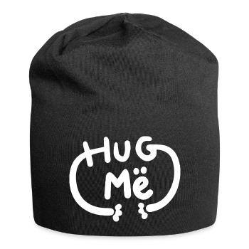 Umarmung - Jersey-Beanie - Schwarz - Vorne