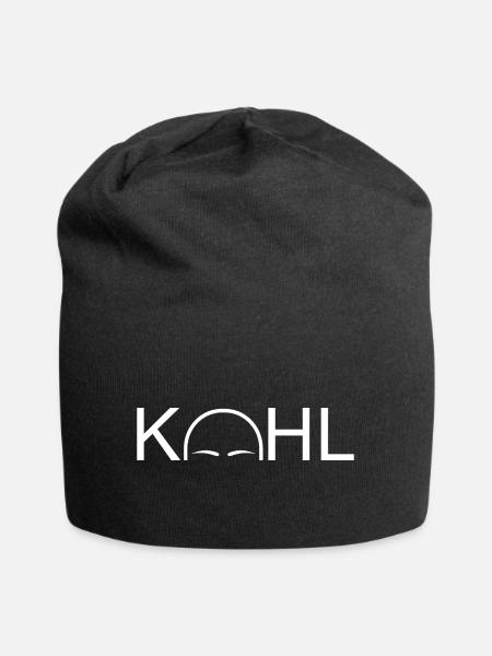 Kahl - Jersey-Beanie - Schwarz