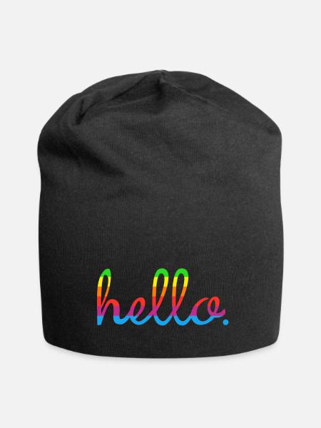 Hello Mac - Jersey-Beanie - Schwarz