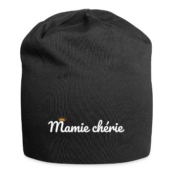 Geliebte Mutter - Jersey-Beanie - Schwarz - Vorne
