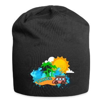 Reisen - Jersey-Beanie - Schwarz - Vorne