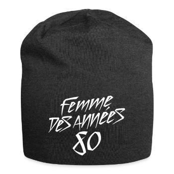 FEMME DES ANNÉES 80 - Bonnet en jersey - charbon - Devant