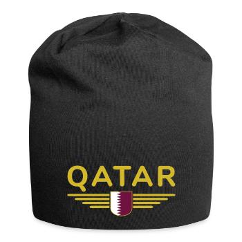 Qatar Design – Exclusive and Modern - Jersey Beanie - black - Front