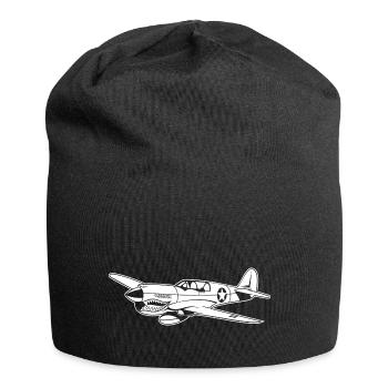 Fighter / pilote de chasse Warhawk 02_weiß - Bonnet en jersey - noir - Devant