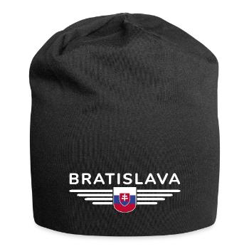 Bratislava, Slovaquie Style Design T-Shirt - Bonnet en jersey - noir - Devant