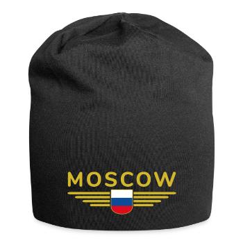 T-Shirt Moscou – Métropole de l’Elégance - Bonnet en jersey - noir - Devant