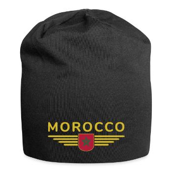 Maillot Maroc Rabat Fan Outfit Design - Bonnet en jersey - noir - Devant