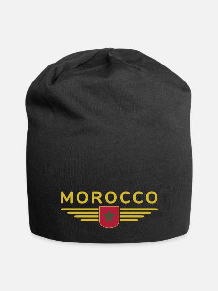 Maillot Maroc Rabat Fan Outfit Design - Bonnet en jersey - noir