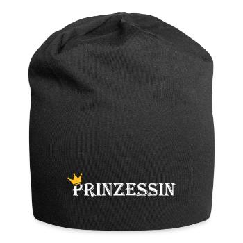 Prinzessin - Jersey-Beanie - Schwarz - Vorne