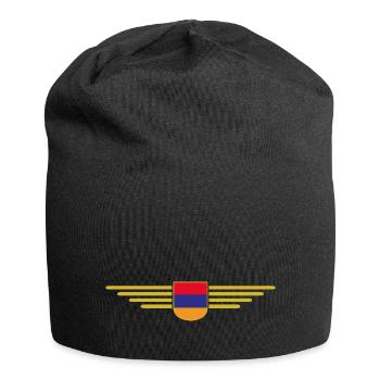 Armenien Fanartikel – Kultur erleben - Jersey-Beanie - Schwarz - Vorne