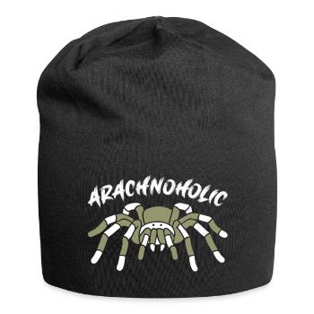 Arachnoholic Spiderfan J’adore les araignées - Bonnet en jersey - noir - Devant