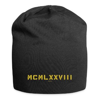 Römische Zahl Geburtsjahr Made in 1978 - Jersey-Beanie - Schwarz - Vorne