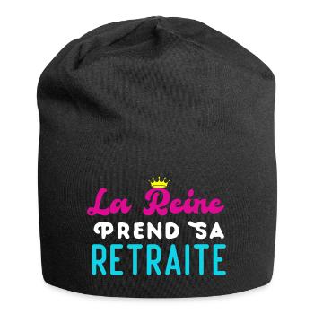 La reine prend sa retraite - Bonnet en jersey - noir - Devant