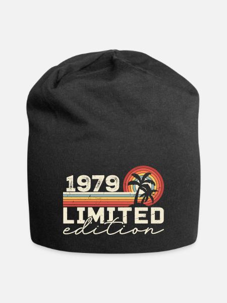 Jahrgang 1979 Retro 1979 Geburtstagsgeschenk 1979 - Jersey-Beanie - Schwarz