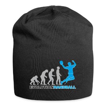 Handball, Handballer, Evolution - Jersey-Beanie - Schwarz - Vorne