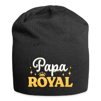 Royal Dad Man Father Dad Father's Day - Jersey Beanie - black - Front