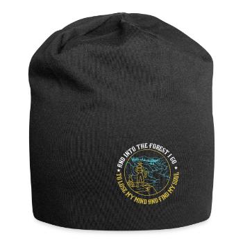 et dans la forêt je vais perdre mon esprit et trouver - Bonnet en jersey - noir - Devant