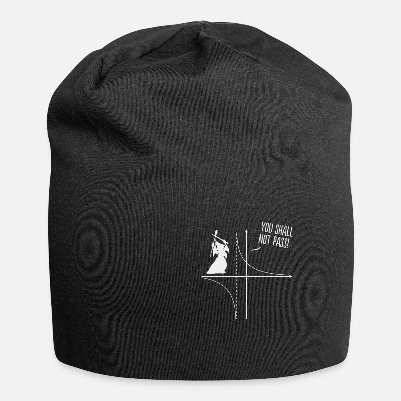 Lustiges Mathe Lehrer Geschenk Mathematik zauberer - Jersey-Beanie - Schwarz