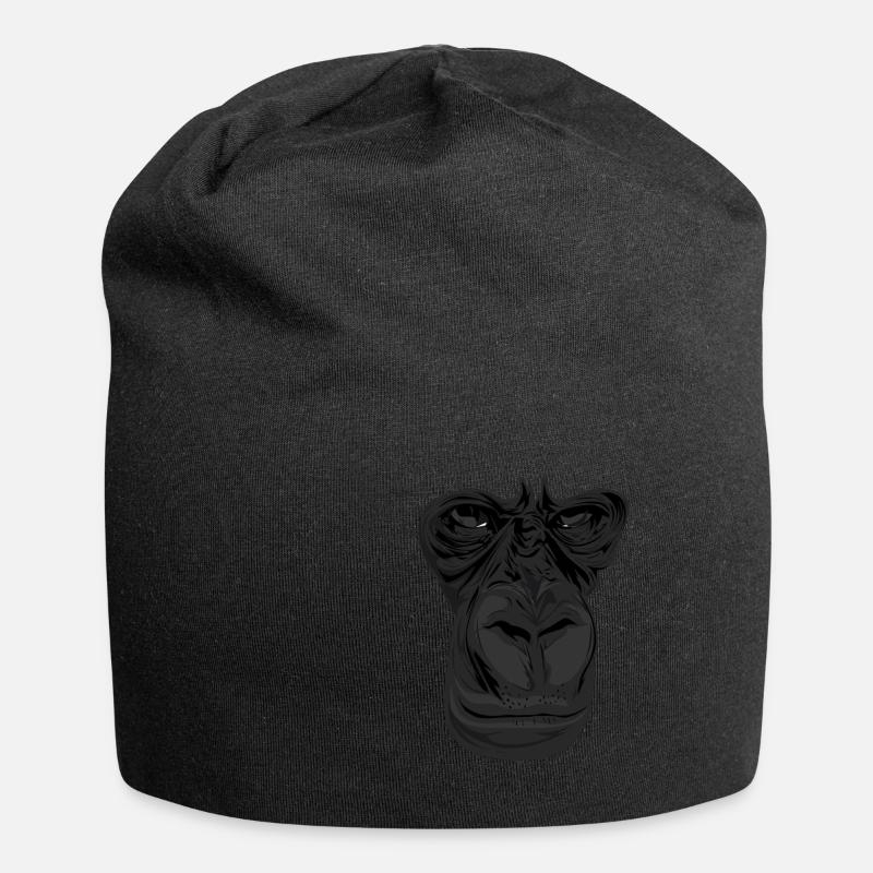 Gorilla - Jersey-Beanie - Schwarz