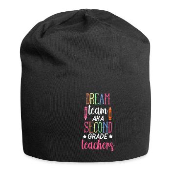 2nd Grade Teachers - Jersey-Beanie - Schwarz - Vorne