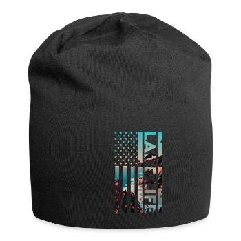 American Flag Lake Life - Jersey-Beanie - Schwarz - Vorne