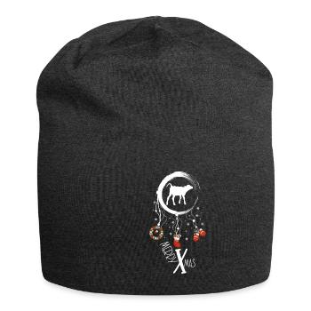 Kalb Weihnachten Weihnachtstraumfänger - Jersey-Beanie - Anthrazit - Vorne