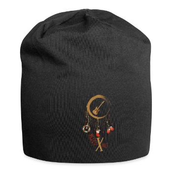 E-Bass Weihnachten Weihnachtstraumfänger - Jersey-Beanie - Schwarz - Vorne