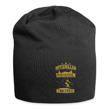 Offizieller Apres Ski Hasen Betreuer Ski Skilehrer - Jersey-Beanie - Schwarz - Vorne