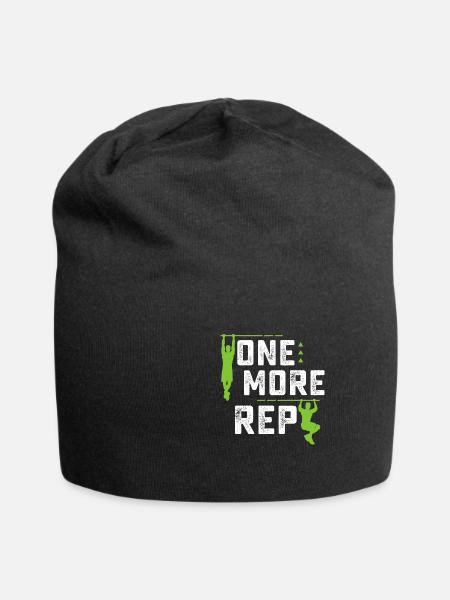 On More Rep Planche Calisthenics Street Workout - Jersey-Beanie - Schwarz