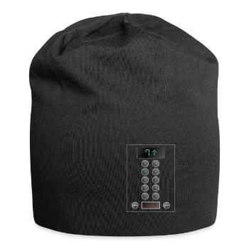 Opérateur de bouton amusant pour mécanicien - Bonnet en jersey - noir - Devant